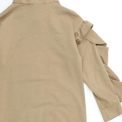 Preworn Girls Beige   Pullover Hoodie Size 11 Years