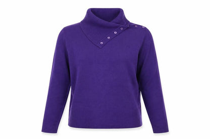 Womens UK Size M Debbie Morgan Purple Pullover Jumper