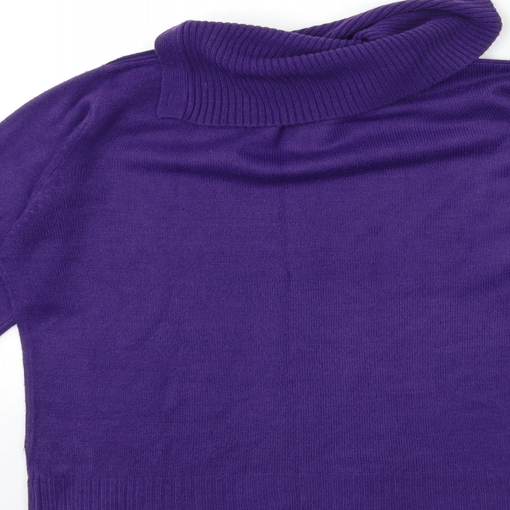 Womens UK Size M Debbie Morgan Purple Pullover Jumper