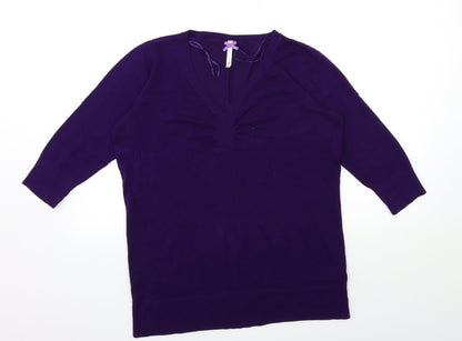 Womens UK Size 16 BHS Purple Pullover Jumper