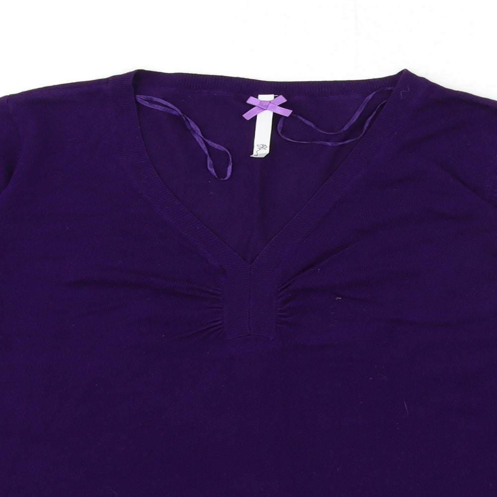 Womens UK Size 16 BHS Purple Pullover Jumper