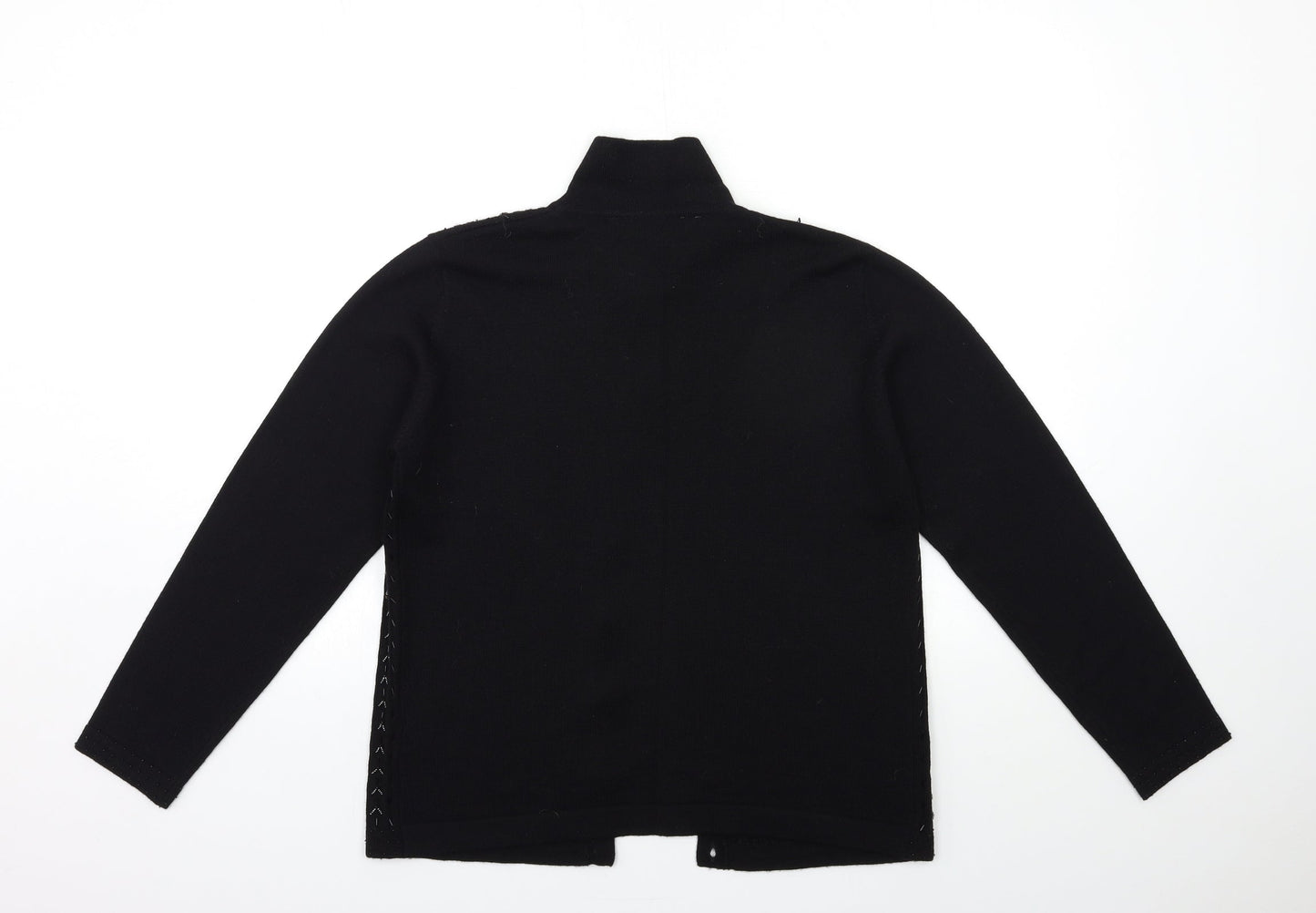 Womens UK Size 14 Marks and Spencer Black Cape Jumper