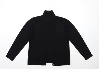 Womens UK Size 14 Marks and Spencer Black Cape Jumper