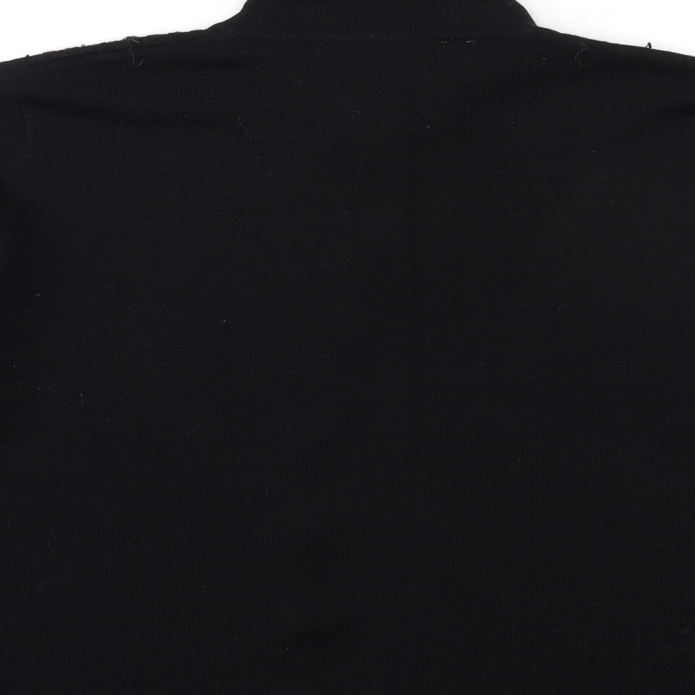 Womens UK Size 14 Marks and Spencer Black Cape Jumper