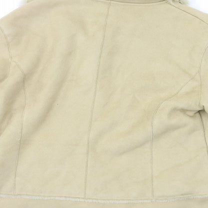 Papaya Womens Beige   Overcoat Coat Size 14