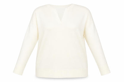Womens UK Size 20 Marks and Spencer White Pullover Jumper