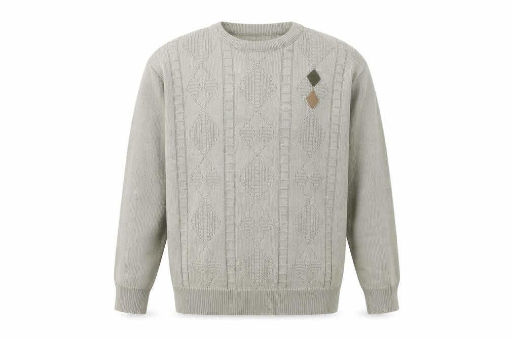 Mens UK Size L EWM Grey Pullover Jumper