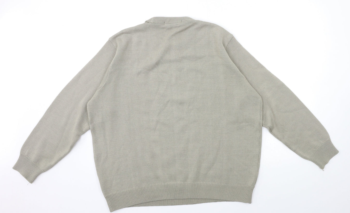 EWM Mens Grey  Knit Pullover Jumper Size L