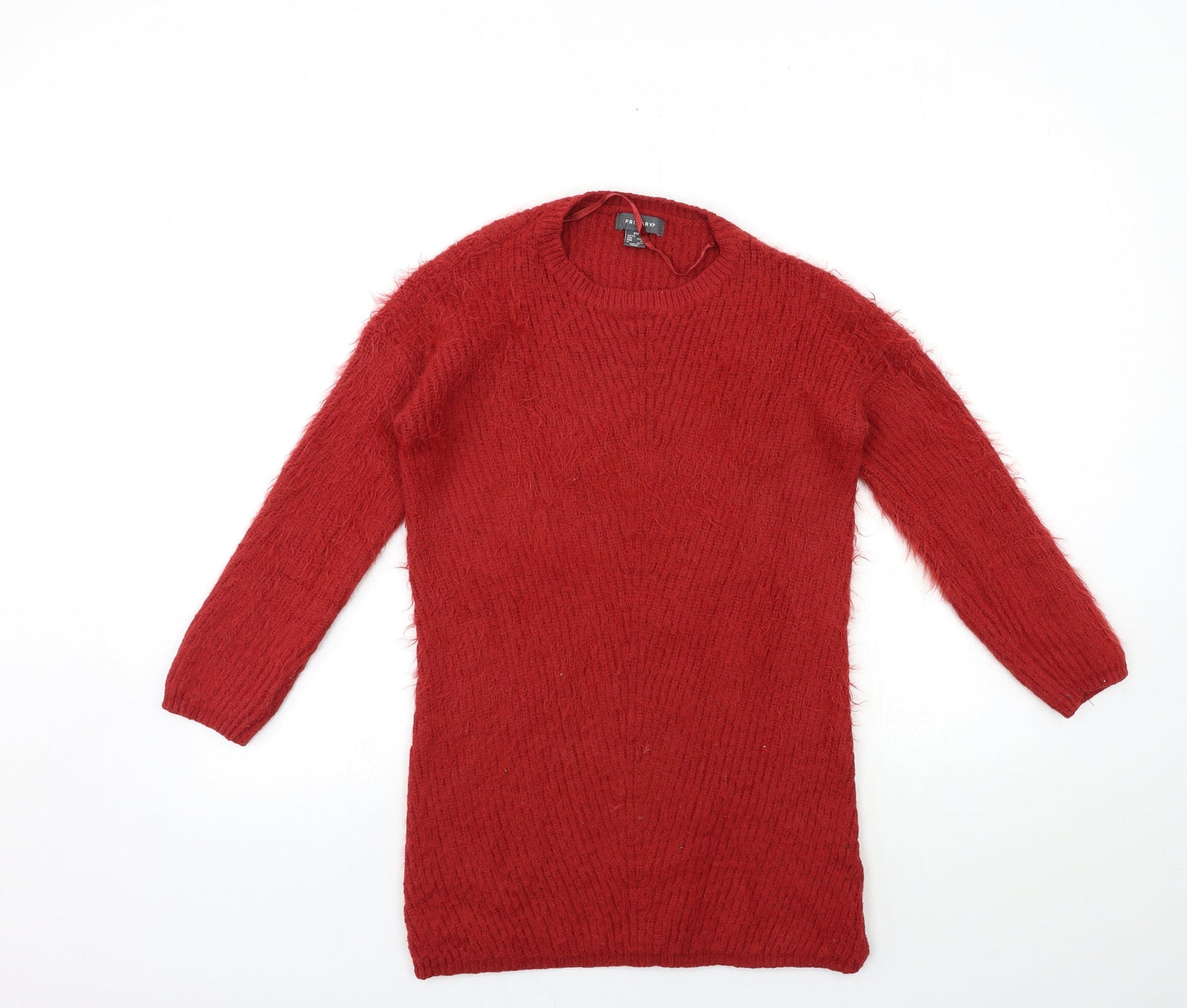 Primark Womens Red  Knit Pullover Jumper Size 4