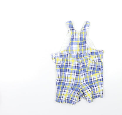 NEXT Baby Blue Check  Cargo Trousers Size 9-12 Months