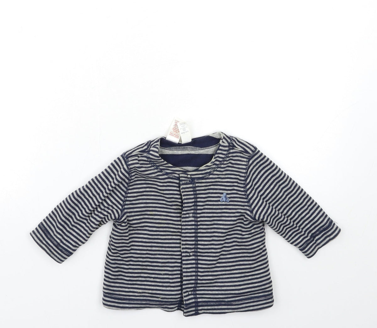 Gap Baby Grey Striped  Pullover Jumper Size 3-6 Months