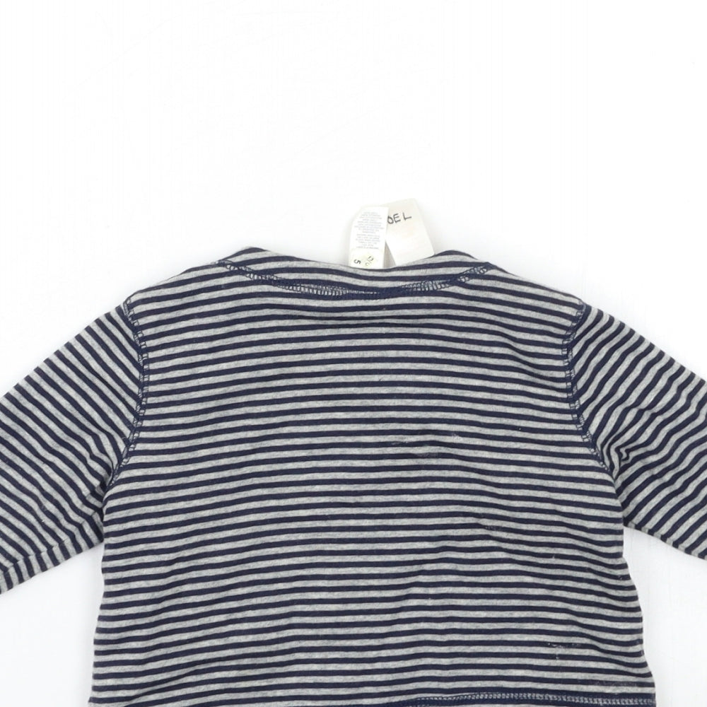 Gap Baby Grey Striped  Pullover Jumper Size 3-6 Months
