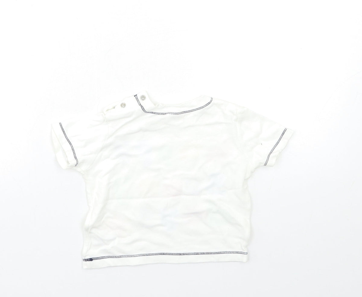 F&F Baby White   Basic T-Shirt Size 9-12 Months
