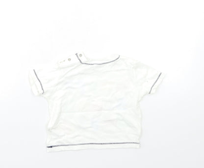 F&F Baby White   Basic T-Shirt Size 9-12 Months