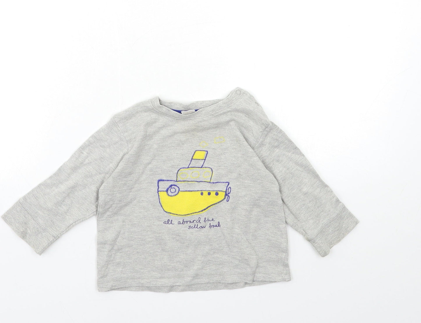 NEXT Baby Grey   Basic T-Shirt Size 6-9 Months