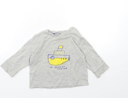 NEXT Baby Grey   Basic T-Shirt Size 6-9 Months