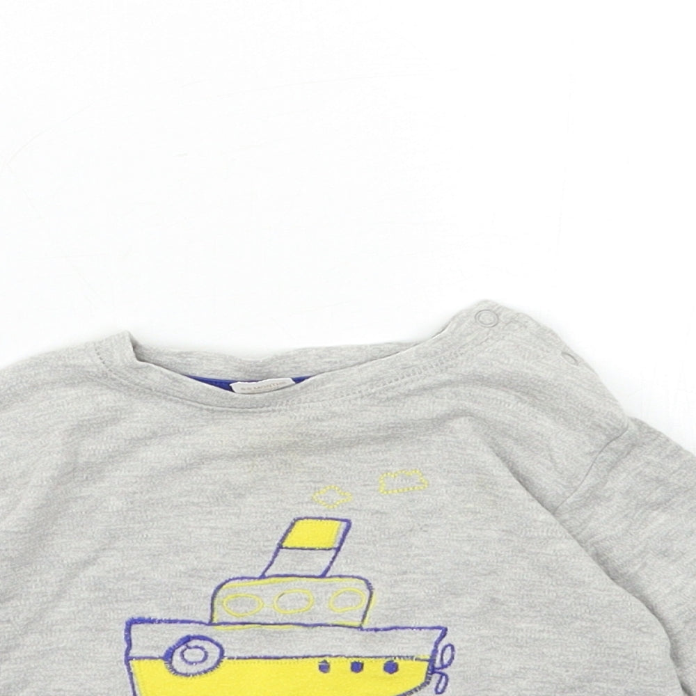 NEXT Baby Grey   Basic T-Shirt Size 6-9 Months