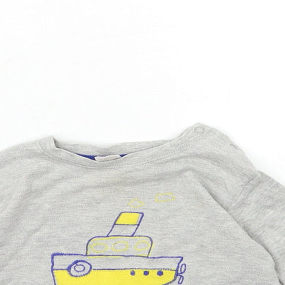 NEXT Baby Grey   Basic T-Shirt Size 6-9 Months