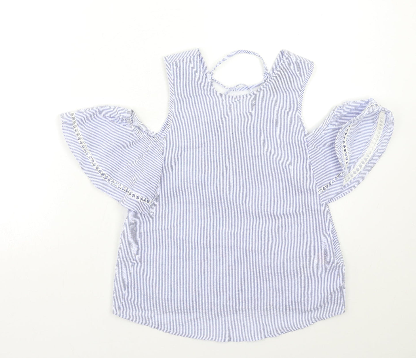 Womens UK Size 6 New Look Blue Basic Blouse