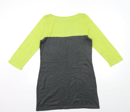 George Womens Grey  Knit Jumper Dress  Size 10