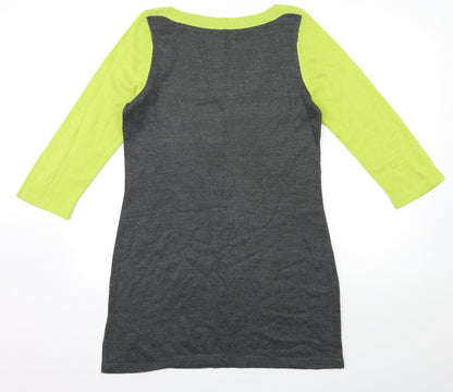 George Womens Grey  Knit Jumper Dress  Size 10