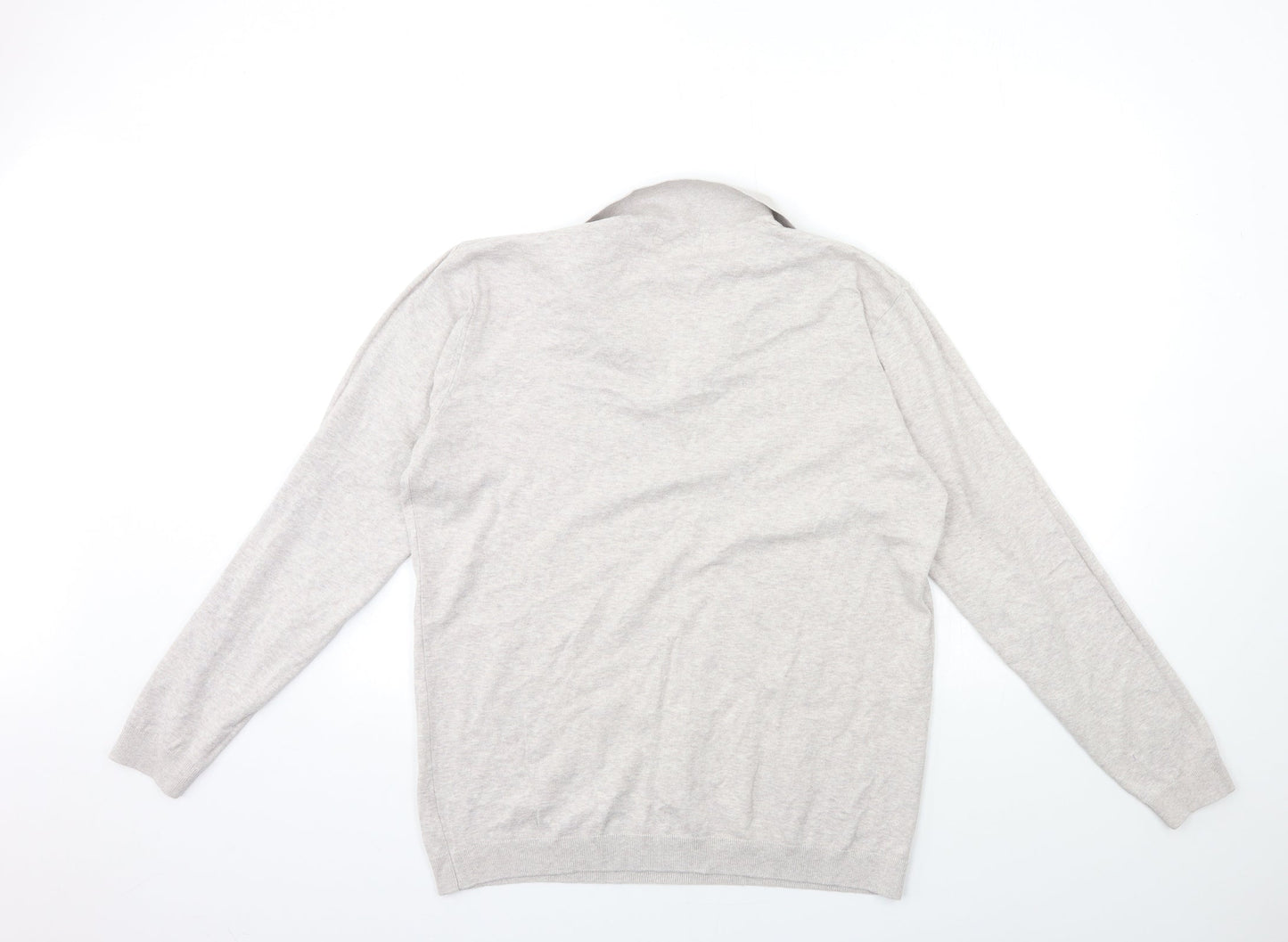 NEXT Mens Beige  Knit Pullover Jumper Size L
