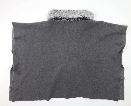 Womens UK Size One Size Marks and Spencer Grey Cardigan Jumper