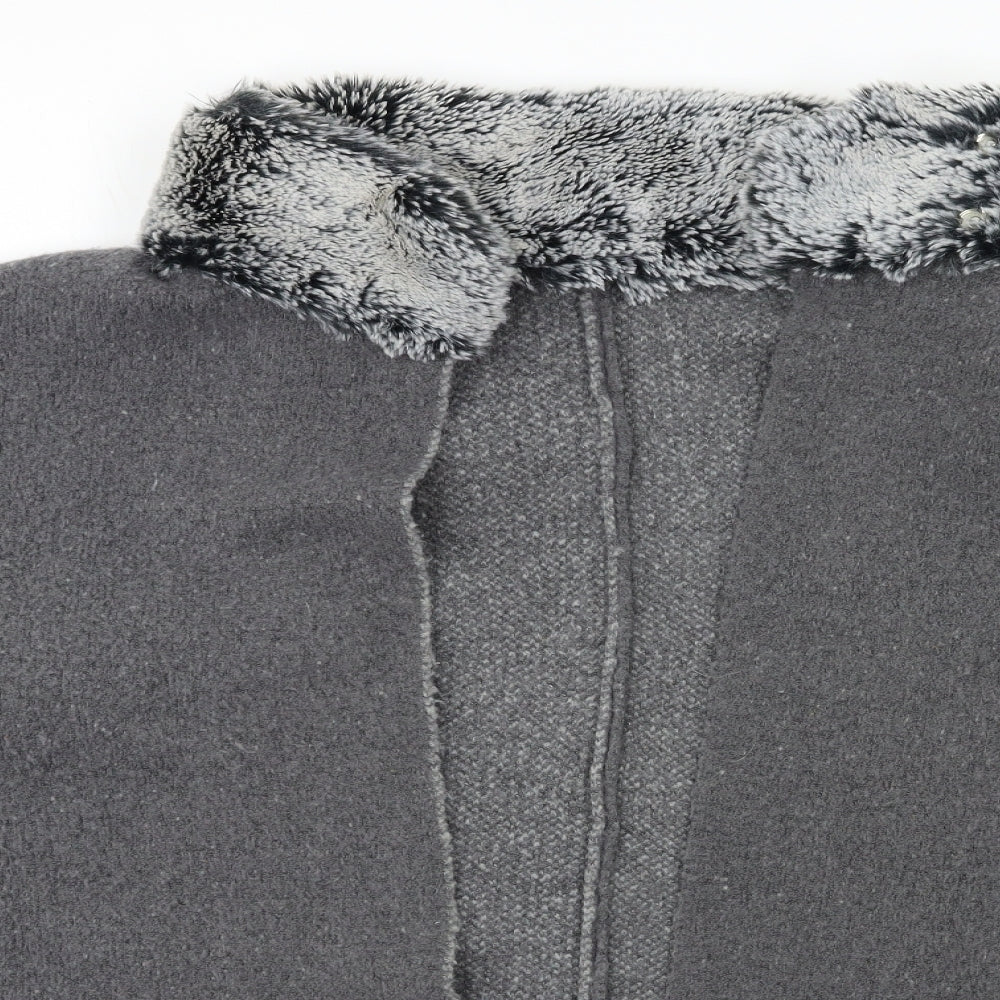 Womens UK Size One Size Marks and Spencer Grey Cardigan Jumper