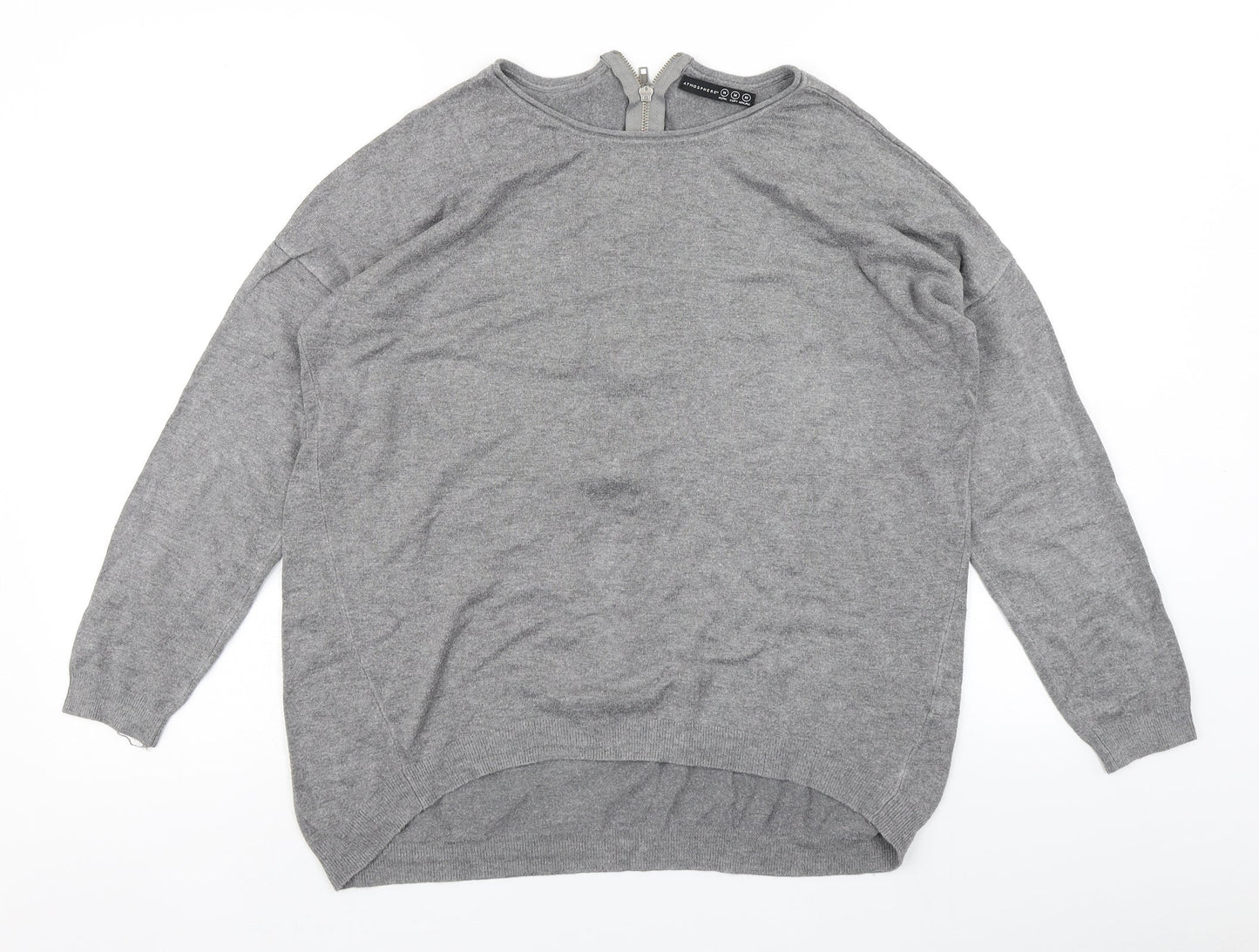 Womens UK Size M Atmosphere Grey Basic T-Shirt