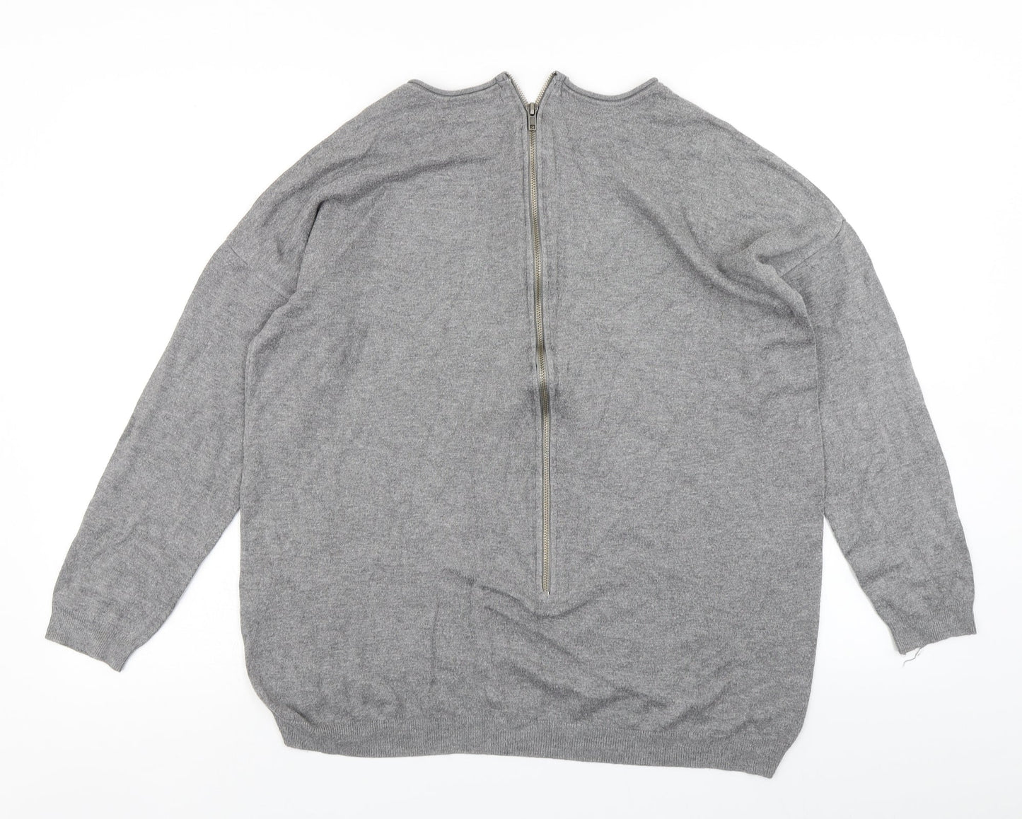 Womens UK Size M Atmosphere Grey Basic T-Shirt