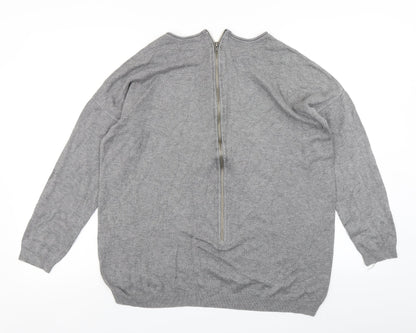 Womens UK Size M Atmosphere Grey Basic T-Shirt