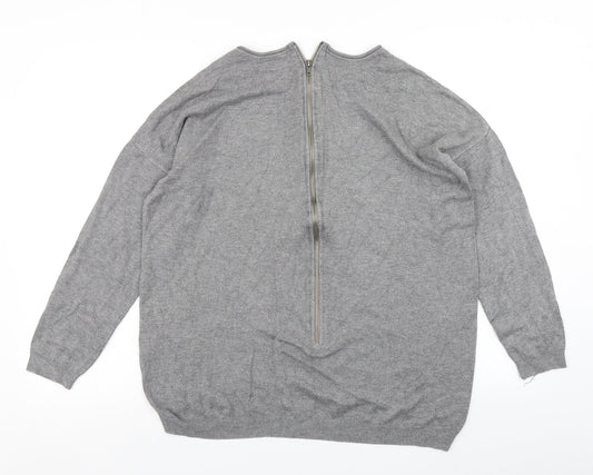 Womens UK Size M Atmosphere Grey Basic T-Shirt