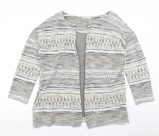 Nutmeg Womens Brown Fair Isle  Jacket  Size 16