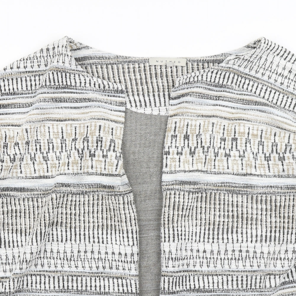 Nutmeg Womens Brown Fair Isle  Jacket  Size 16