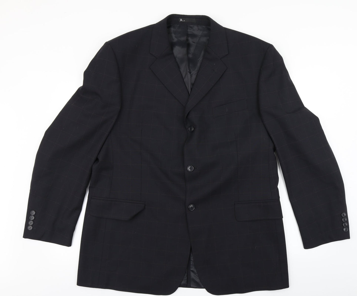 Mens UK Size 44 BHS Regular Blue Suit Jacket