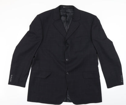 Mens UK Size 44 BHS Regular Blue Suit Jacket