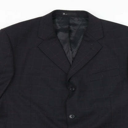 Mens UK Size 44 BHS Regular Blue Suit Jacket