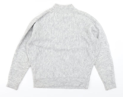 Primark Womens Grey  Knit Pullover Jumper Size 2XS