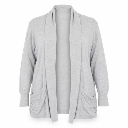 Tu Womens Grey  Knit Cardigan Jumper Size 16