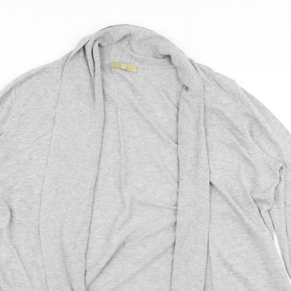 TU Womens Grey  Knit Cardigan Jumper Size 16