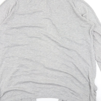 TU Womens Grey  Knit Cardigan Jumper Size 16
