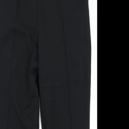 Womens UK Size 14 M&S Regular Fit Dress Pants Black Trousers