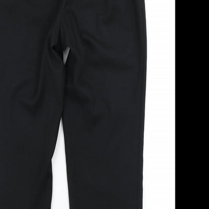 Womens UK Size 14 M&S Regular Fit Dress Pants Black Trousers