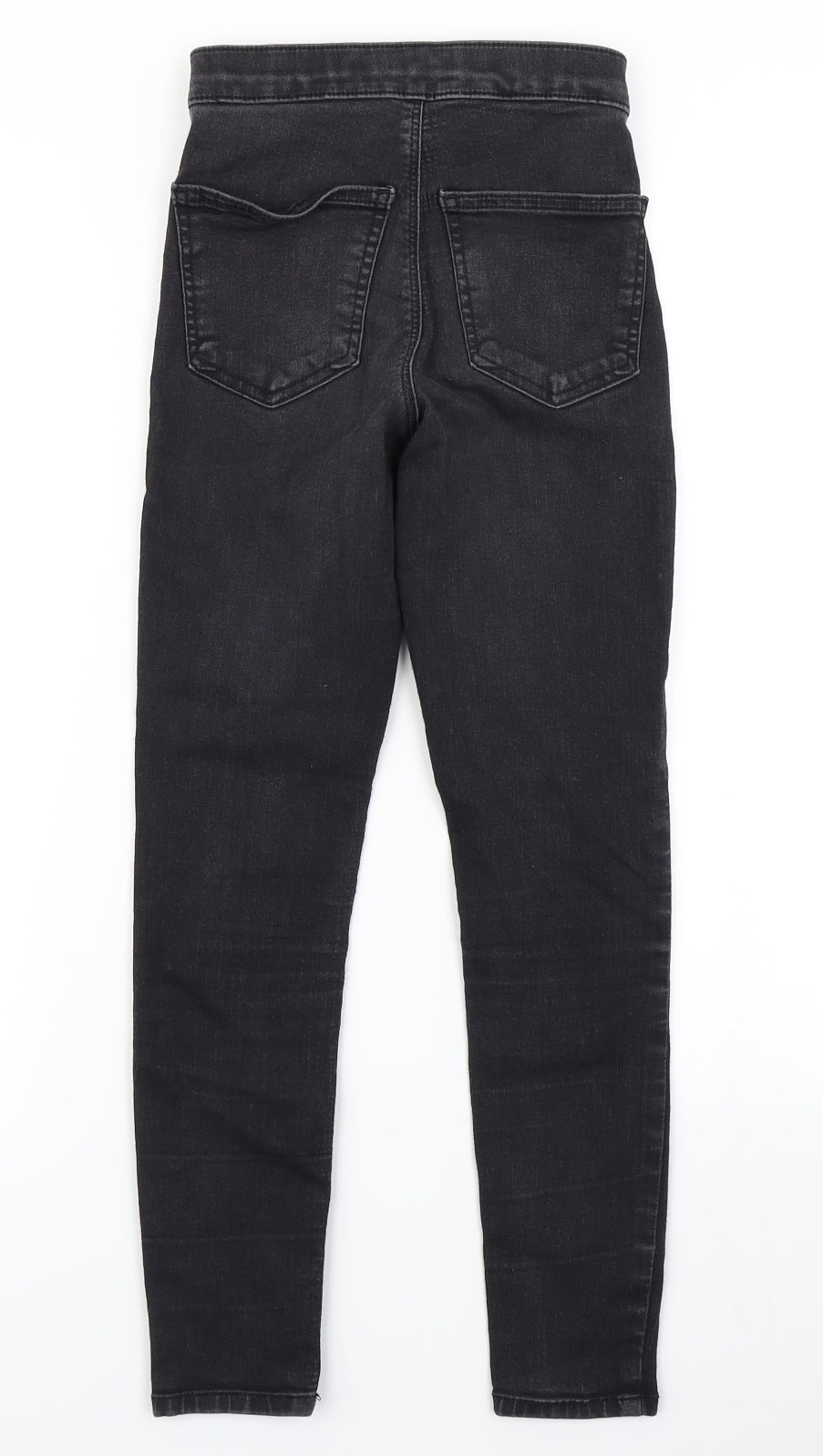 Topshop Womens Black  Denim Skinny Jeans Size 25 in L28 in