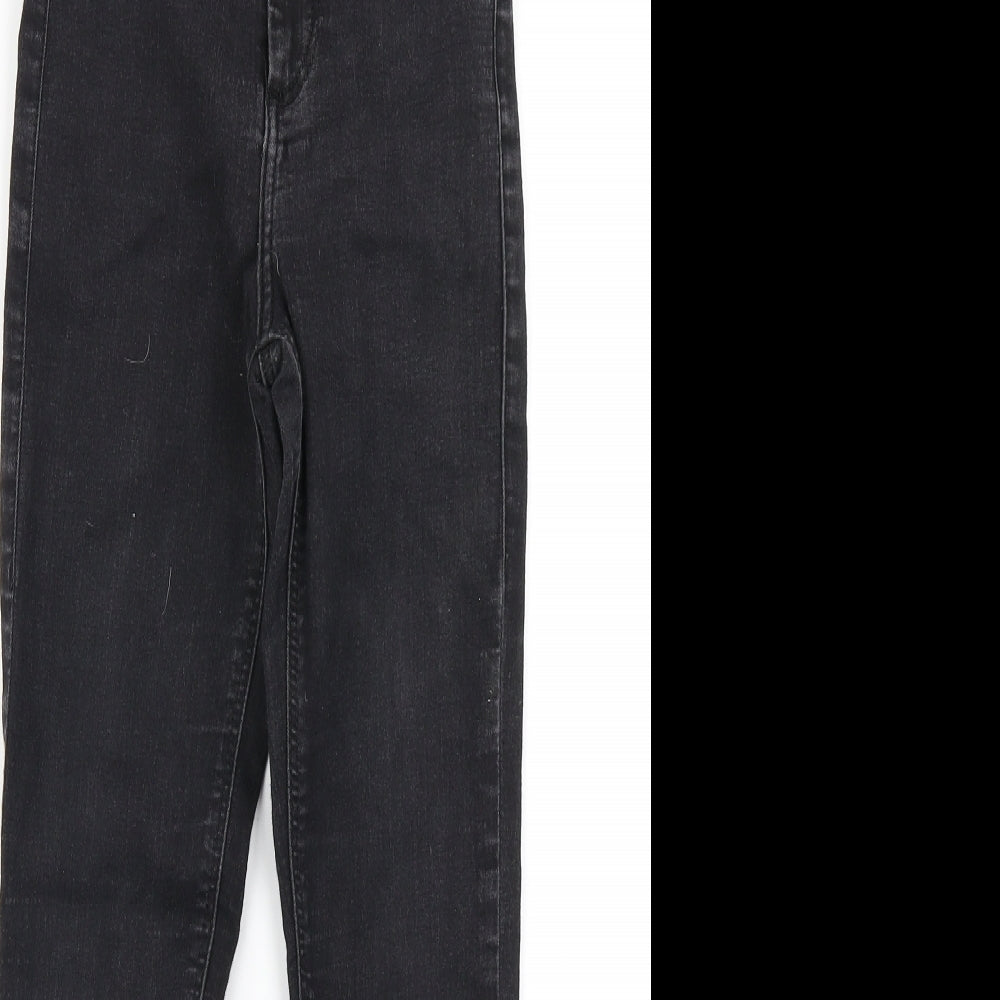Topshop Womens Black  Denim Skinny Jeans Size 25 in L28 in