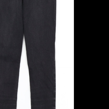 Topshop Womens Black  Denim Skinny Jeans Size 25 in L28 in