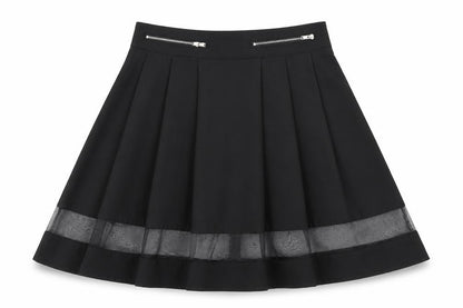 The Style Womens Black   Pleated Skirt Size XS