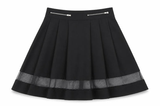 The Style Womens Black   Pleated Skirt Size XS
