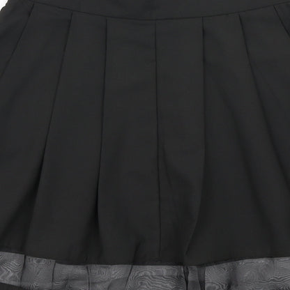 The Style Womens Black   Pleated Skirt Size XS