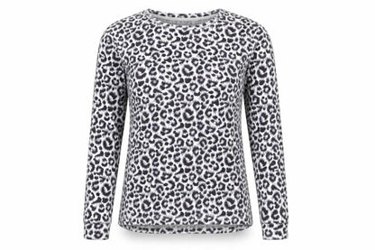 jeff and co Womens Multicoloured Animal Print  Top Pyjama Top Size 8
